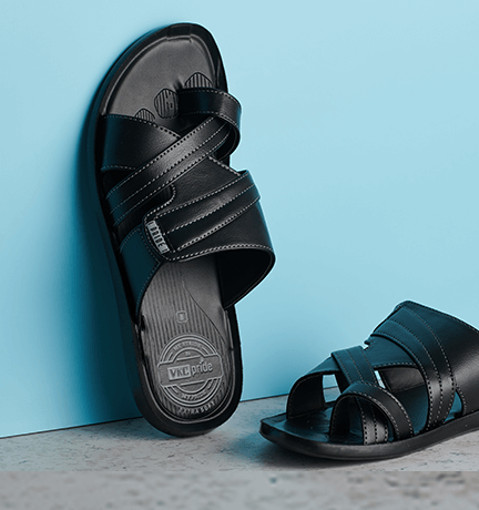 VKC Pride 8439 Sandals Black in Nellore at best price by Jay Ganesh Foot  Wear  Justdial